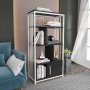 HANAH HOME Polica za knjige Valero White Anthracite - slika 2