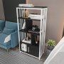 HANAH HOME Polica za knjige Valero White Anthracite - slika 3