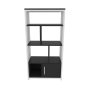 HANAH HOME Polica za knjige Valero White Anthracite - slika 4