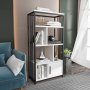 HANAH HOME Polica za knjige Valero White Black - slika 2
