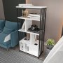 HANAH HOME Polica za knjige Valero White Black - slika 3