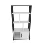 HANAH HOME Polica za knjige Valero White Black - slika 4