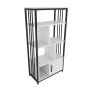 HANAH HOME Polica za knjige Valero White Black - slika 5