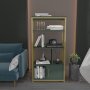 HANAH HOME Polica za knjige Valero Green Gold - slika 1