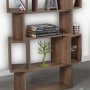 HANAH HOME Polica za knjige Box Dark Oak - slika 3