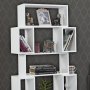 HANAH HOME Polica za knjige Box Shiny White - slika 2