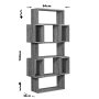HANAH HOME Polica za knjige Box Shiny White - slika 5