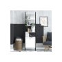 HANAH HOME Polica za knjige Lisa Black White - slika 2
