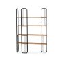 HANAH HOME Polica za knjige Sierra Atlantic Pine Black - slika 3
