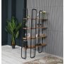 HANAH HOME Polica za knjige Sierra Atlantic Pine Black - slika 1