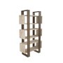 HANAH HOME Polica za knjige Reina Walnut Travertine - slika 4
