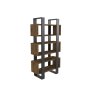 HANAH HOME Polica za knjige Reina Walnut Anthracite - slika 4