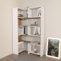 HANAH HOME Polica za knjige Poyraz White Walnut - slika 2