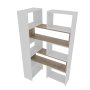 HANAH HOME Polica za knjige Poyraz White Walnut - slika 4