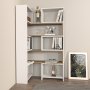 HANAH HOME Polica za knjige Poyraz White Walnut - slika 1