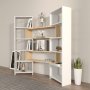 HANAH HOME Polica za knjige Poyraz White Oak - slika 2
