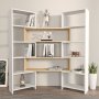 HANAH HOME Polica za knjige Poyraz White Oak - slika 1
