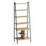 HANAH HOME Polica za knjige Oliva Sapphire Oak Black - slika 3