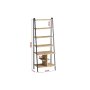 HANAH HOME Polica za knjige Oliva Sapphire Oak Black - slika 4