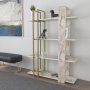 HANAH HOME Polica za knjige Onno Ephesus Gold - slika 1