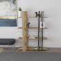 HANAH HOME Polica za knjige Onno Oak Black - slika 2