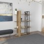 HANAH HOME Polica za knjige Onno Oak Black - slika 3