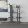 HANAH HOME Polica za knjige Onno Green Black - slika 2