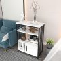 HANAH HOME Polica za knjige Letos White Black - slika 2