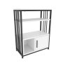 HANAH HOME Polica za knjige Letos White Black - slika 5