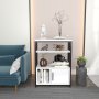 HANAH HOME Polica za knjige Letos White Black - slika 1