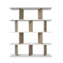 HANAH HOME Polica za knjige Grace White Walnut - slika 4