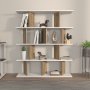 HANAH HOME Polica za knjige Grace White Walnut - slika 1