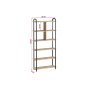 HANAH HOME Polica za knjige Tera Sapphire Oak Black - slika 4