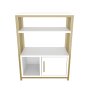 HANAH HOME Polica za knjige Letos White Gold - slika 4