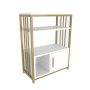 HANAH HOME Polica za knjige Letos White Gold - slika 5