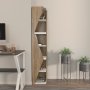 HANAH HOME Polica za knjige Arrow Walnut White - slika 1