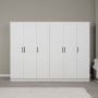 HANAH HOME Ormar bele boje Kardelen 1600 127 - slika 2
