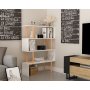 HANAH HOME Polica za knjige Adriana Gold White - slika 1