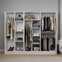 HANAH HOME Ormar bela boja Kardelen 1600 105 - slika 3
