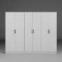 HANAH HOME Ormar bela boja Kardelen 1600 105 - slika 4