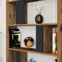 HANAH HOME Polica za knjige Lima Walnut Anthracite - slika 3