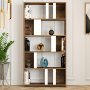 HANAH HOME Polica za knjige Lima Walnut White - slika 2