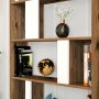 HANAH HOME Polica za knjige Lima Walnut White - slika 3
