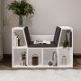 HANAH HOME Polica za knjige Livora White - slika 2
