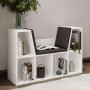 HANAH HOME Polica za knjige Livora White - slika 1
