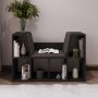 HANAH HOME Polica za knjige Livora Anthracite - slika 2