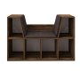 HANAH HOME Polica za knjige Livora Rustic Walnut - slika 4