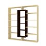 HANAH HOME Polica za knjige Ample Wenge Birch - slika 5