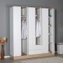 HANAH HOME Beli ormar Base 6 - slika 2