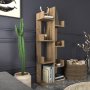 HANAH HOME Polica za knjige Luisa Walnut - slika 2